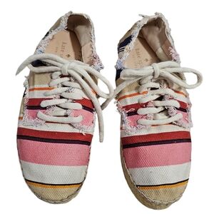 Kate Spade Striped Canvus Shoes